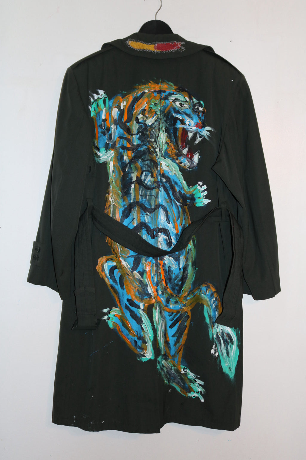 THAPA HAND PAINTED TRENCH COAT