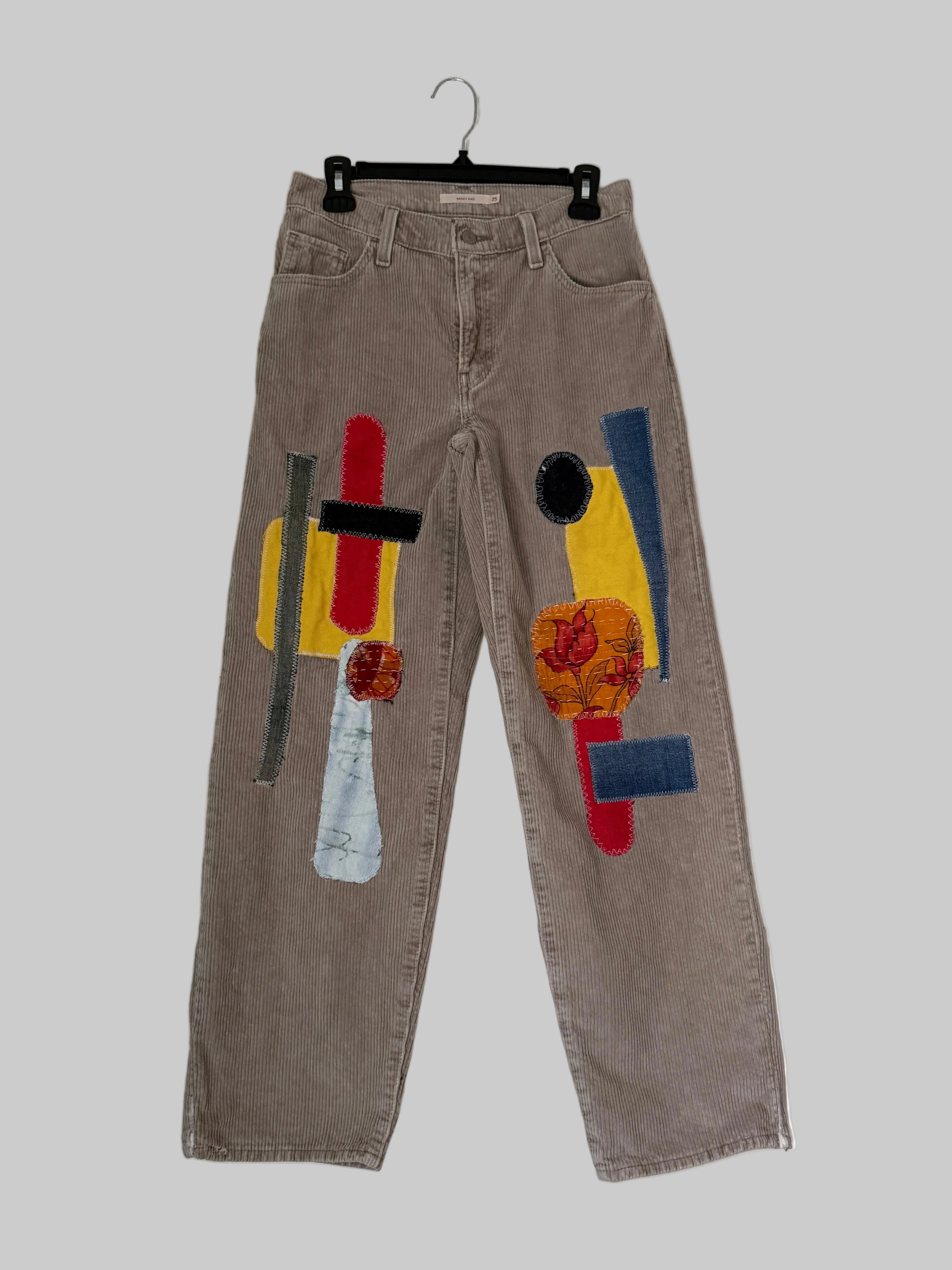 THAPA PATCHWORK CORDUROY PANTS